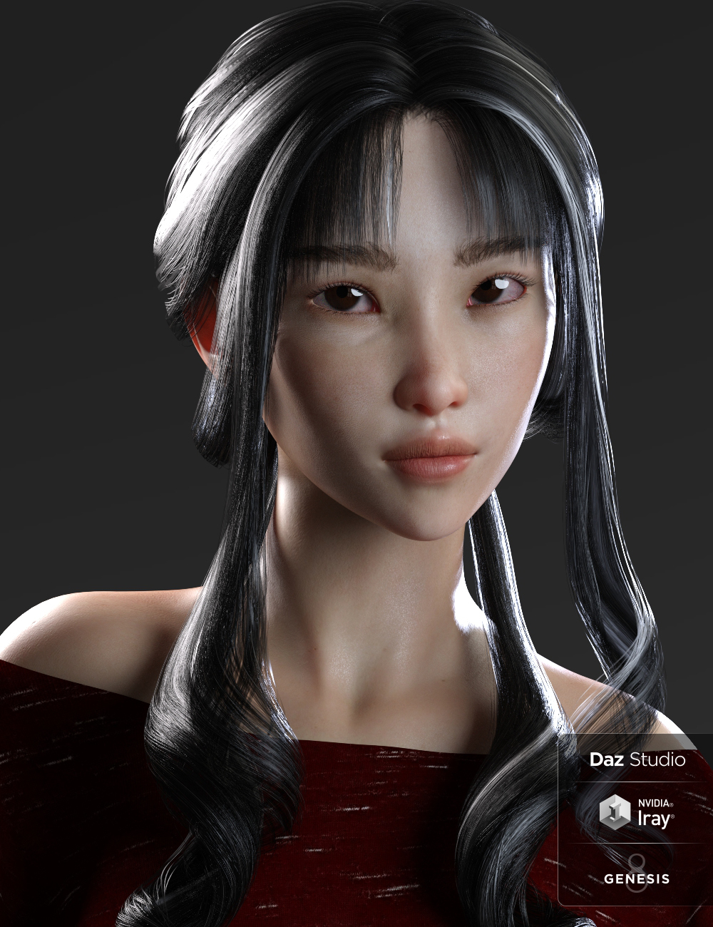 Lian and Hanako Zhao HD for Genesis 8 Female by: AnainAkasha, 3D Models by Daz 3D