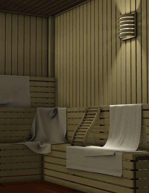 Sauna by: Ness Period Reproductions, 3D Models by Daz 3D