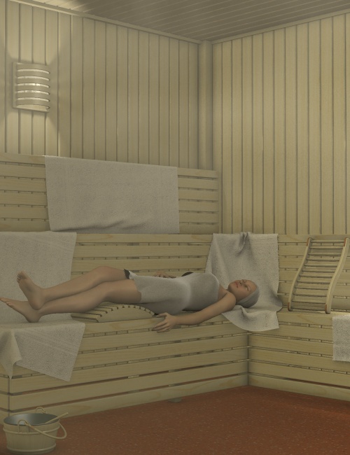 Sauna by: Ness Period Reproductions, 3D Models by Daz 3D