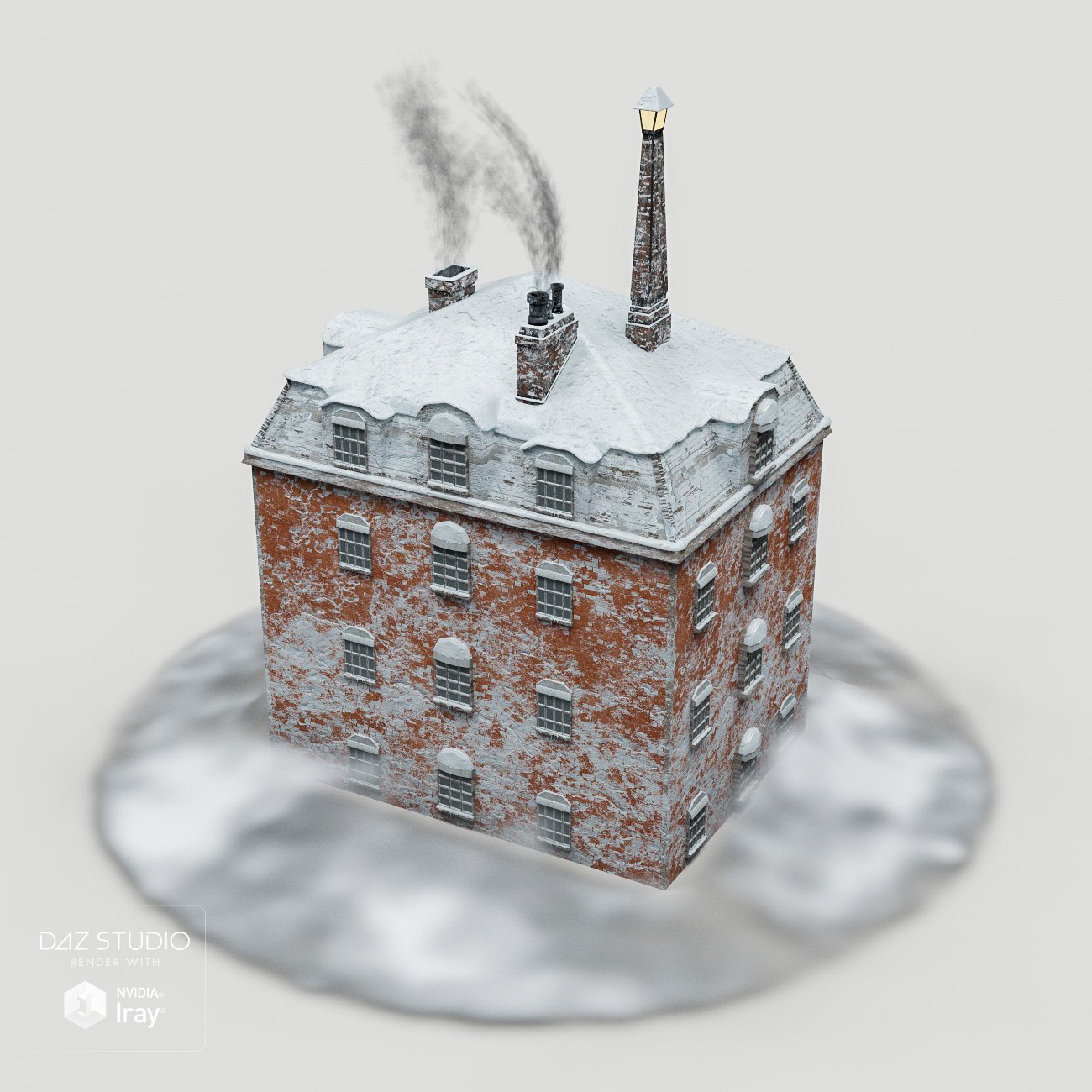 Victorian Rooftop Christmas Scene by: Sixus1 Media, 3D Models by Daz 3D