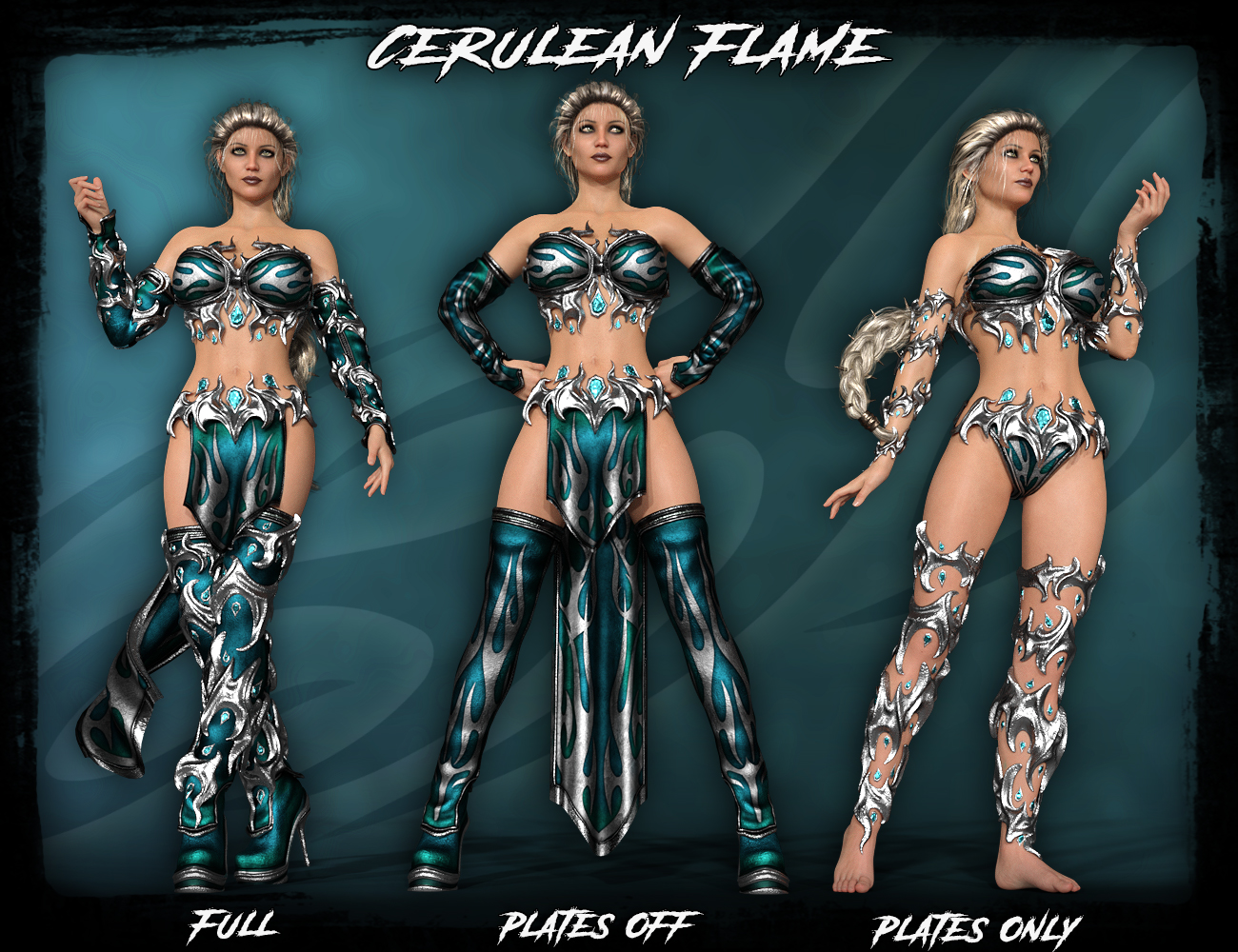 dForce Mystic Fire Outfit for Genesis 8 Female(s) by: IgnisSerpentus, 3D Models by Daz 3D