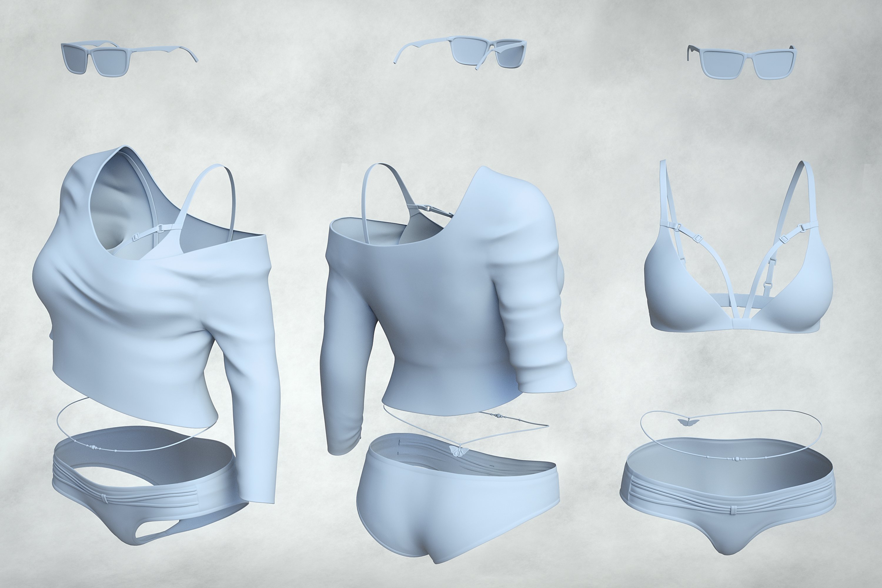 dForce Phenom Lingerie for Genesis 8.1 Females by: MadaMoonscape GraphicsSade, 3D Models by Daz 3D