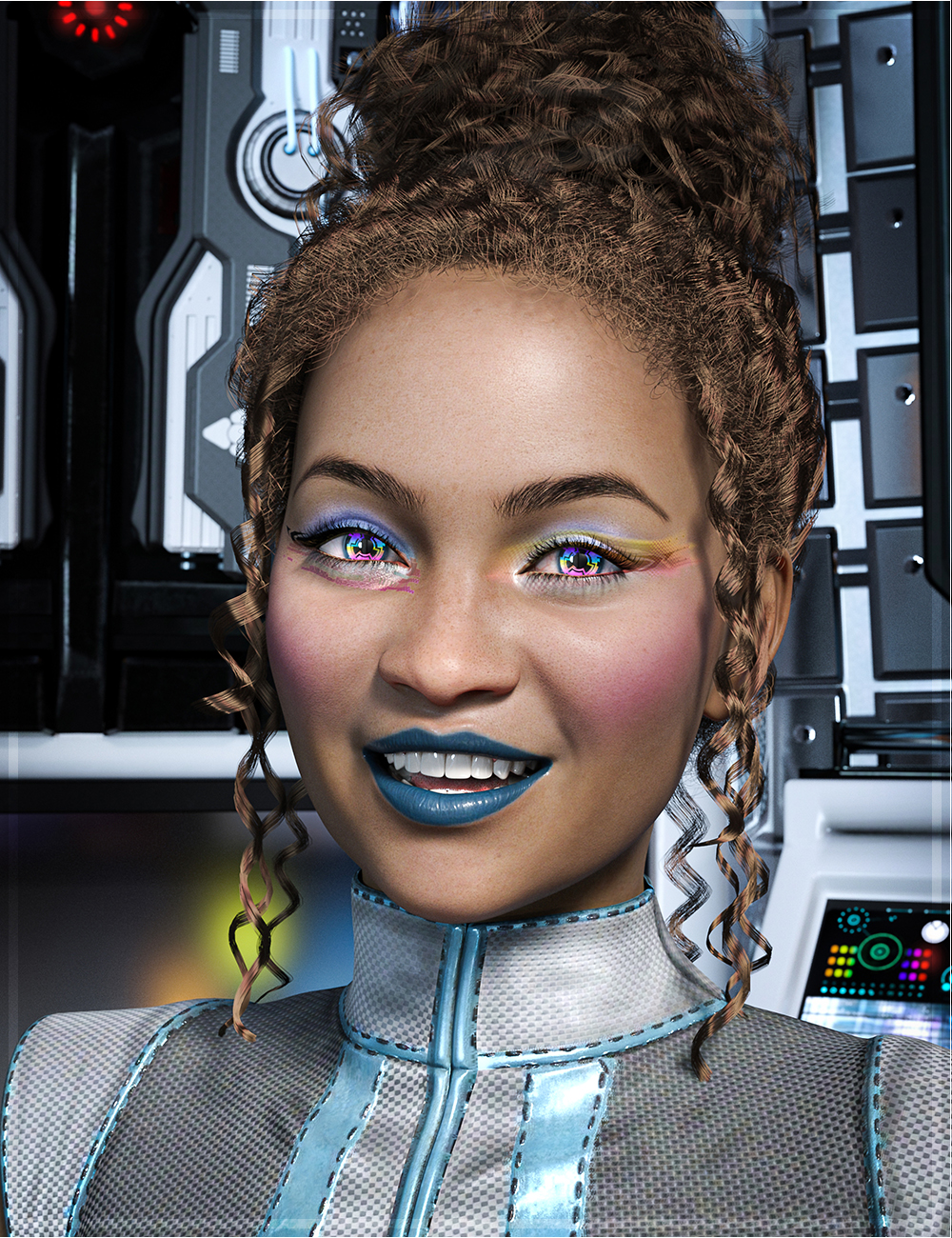 Melya for Genesis 8 Female by: OziChickTwiztedMetal, 3D Models by Daz 3D