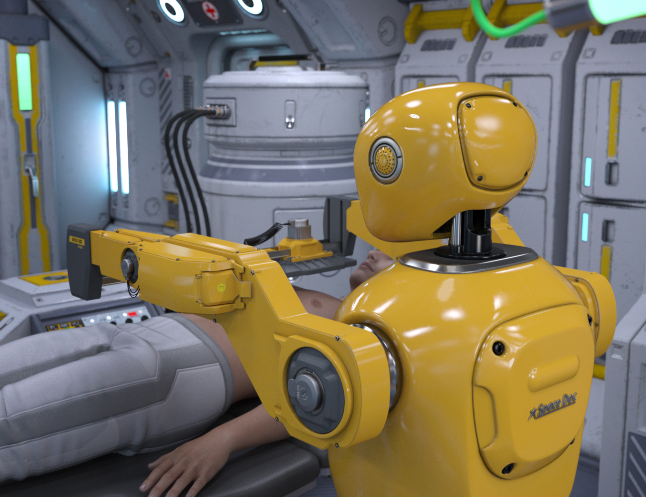 Robot Spacedoc by: petipet, 3D Models by Daz 3D