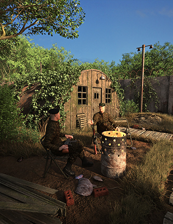 Old Military Base Compound Old Military Base Compound by: Predatron, 3D Models by Daz 3D