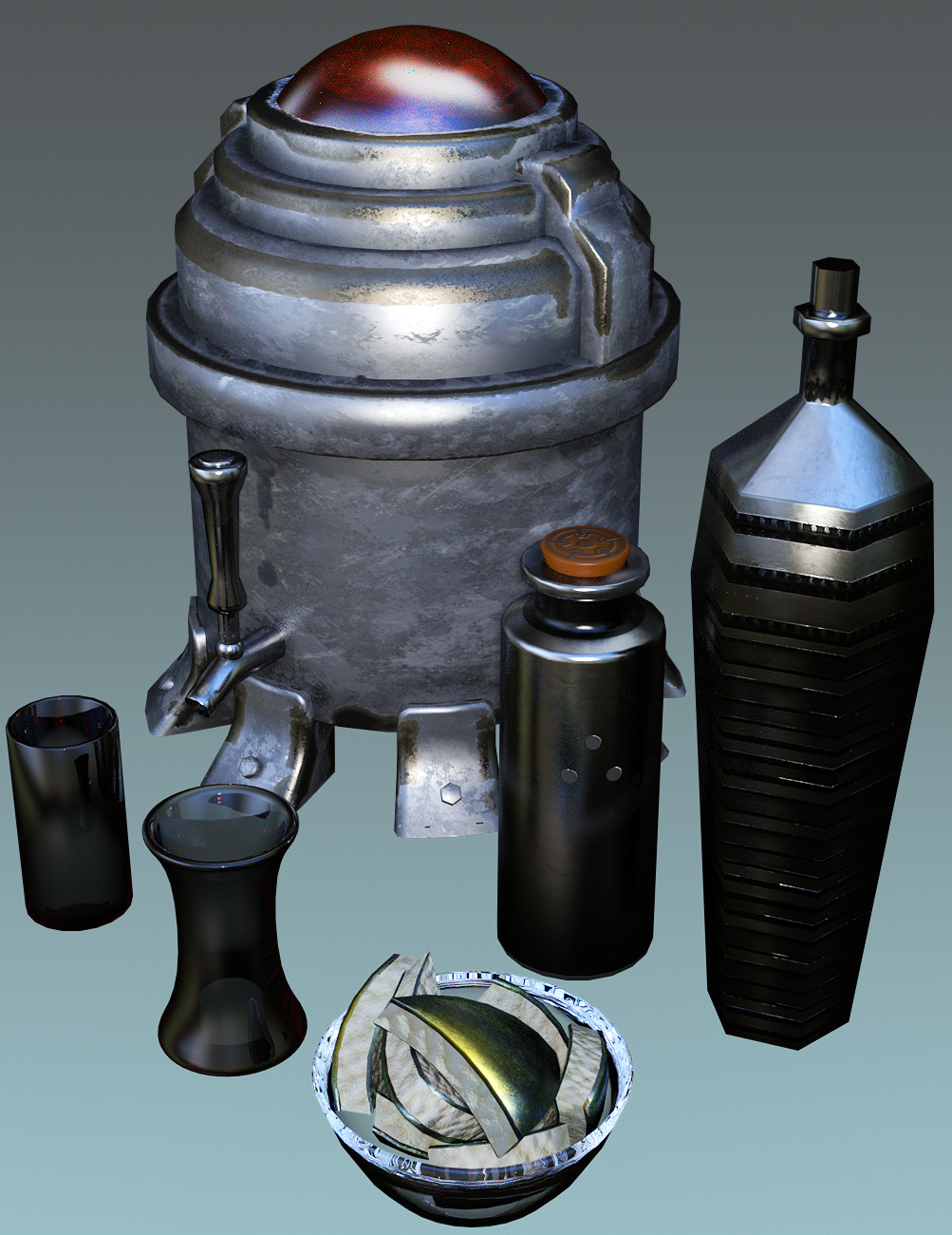 Sci-Fi Bar Sci-Fi Bar by: The AntFarm, 3D Models by Daz 3D