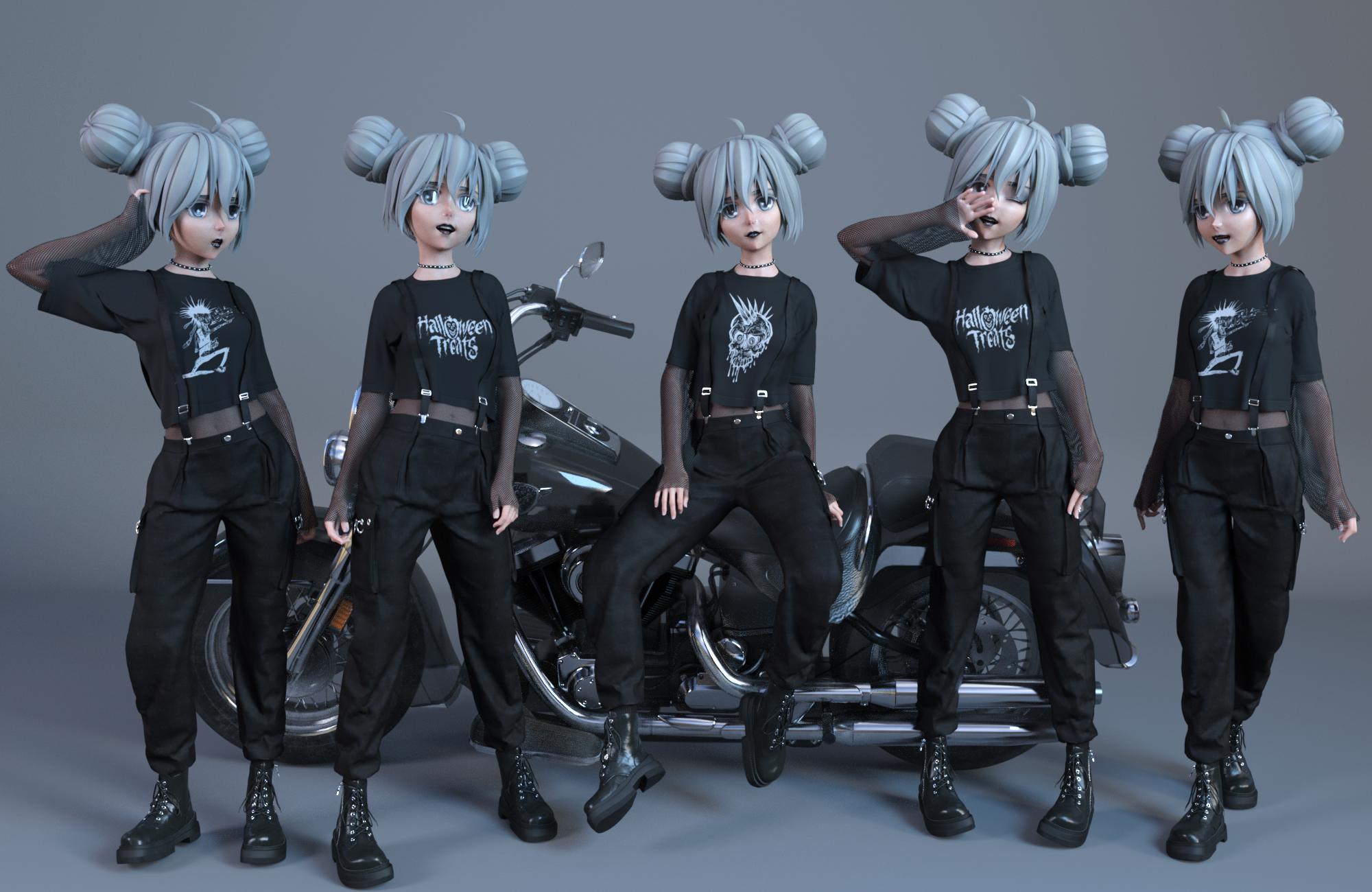 FE dForce Punk Street Outfit and Poses for Genesis 8 Females FE dForce Punk Street Outfit and Poses for Genesis 8 Females by: FeSoul, 3D Models by Daz 3D