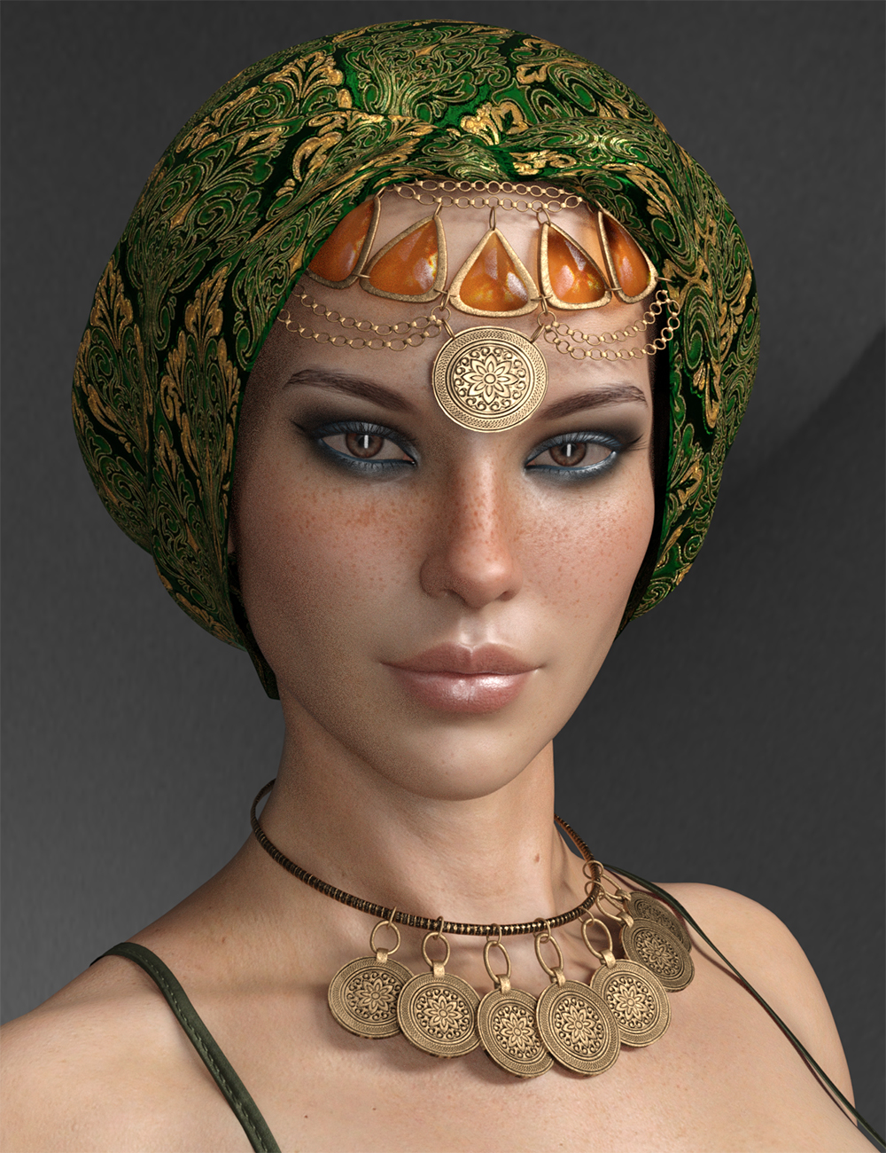 X Fashion Headpiece and Accessories for Genesis 8 Females by: xtrart-3d, 3D Models by Daz 3D