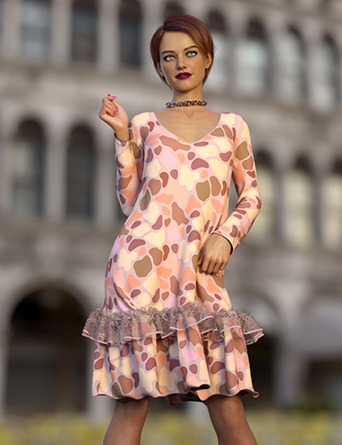 dForce Cindy Outfit for Genesis 8 Females by: Nelmi, 3D Models by Daz 3D