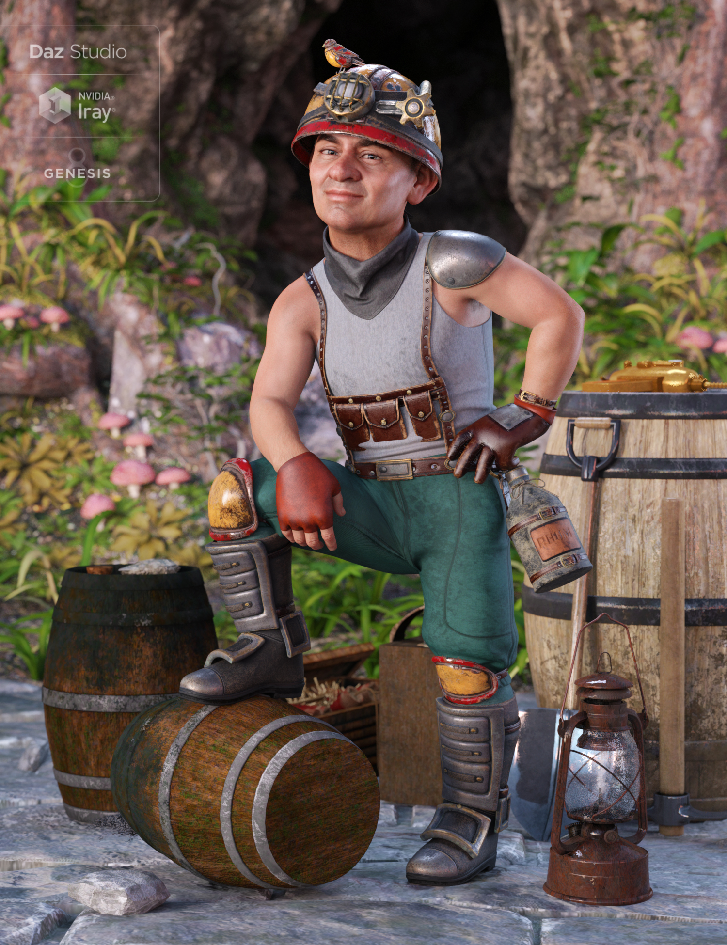 Mine Time Outfit Textures Mine Time Outfit Textures by: Moonscape GraphicsSade, 3D Models by Daz 3D