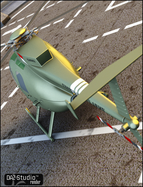 OH6A Helicopter by: , 3D Models by Daz 3D