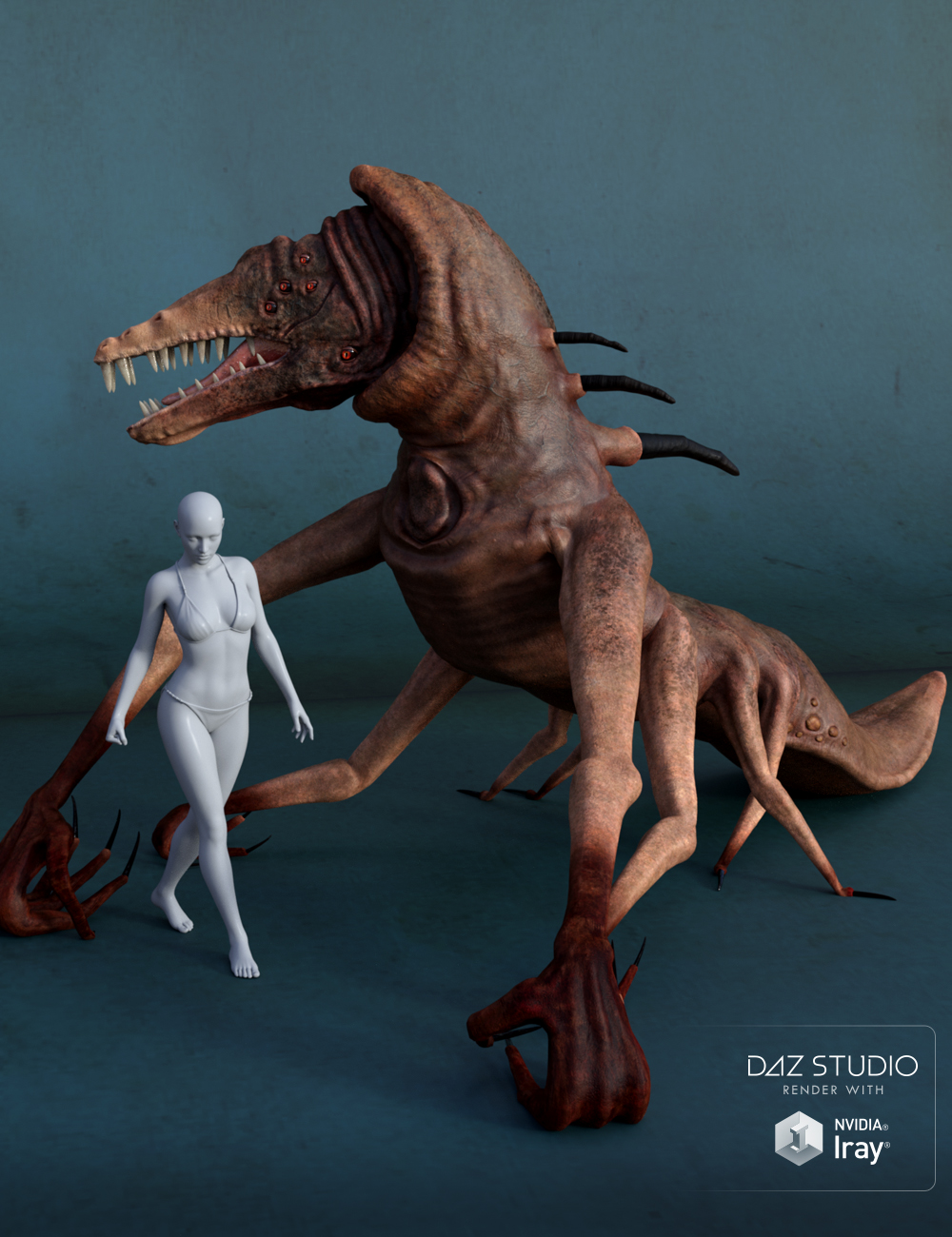 EArkham's ZWorld Beast from Below by: E-Arkham, 3D Models by Daz 3D