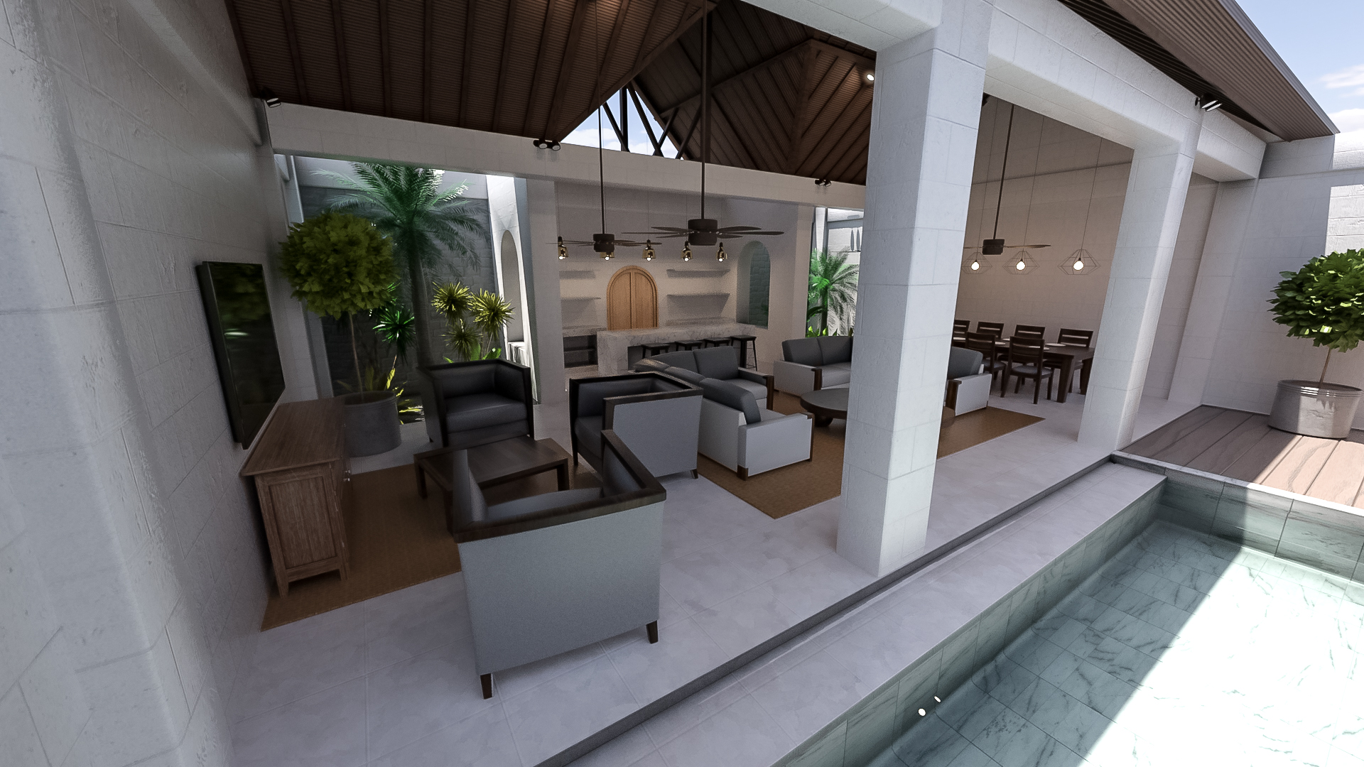 Tropical Commons Tropical Commons by: clacydarch3d, 3D Models by Daz 3D