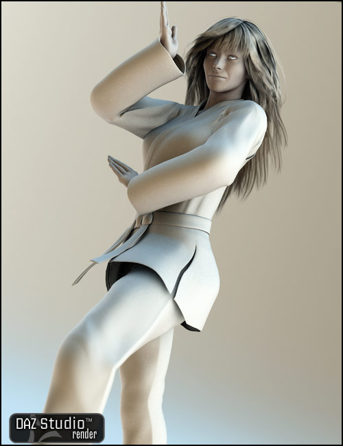 Karate Gi for V4 by: Mada, 3D Models by Daz 3D