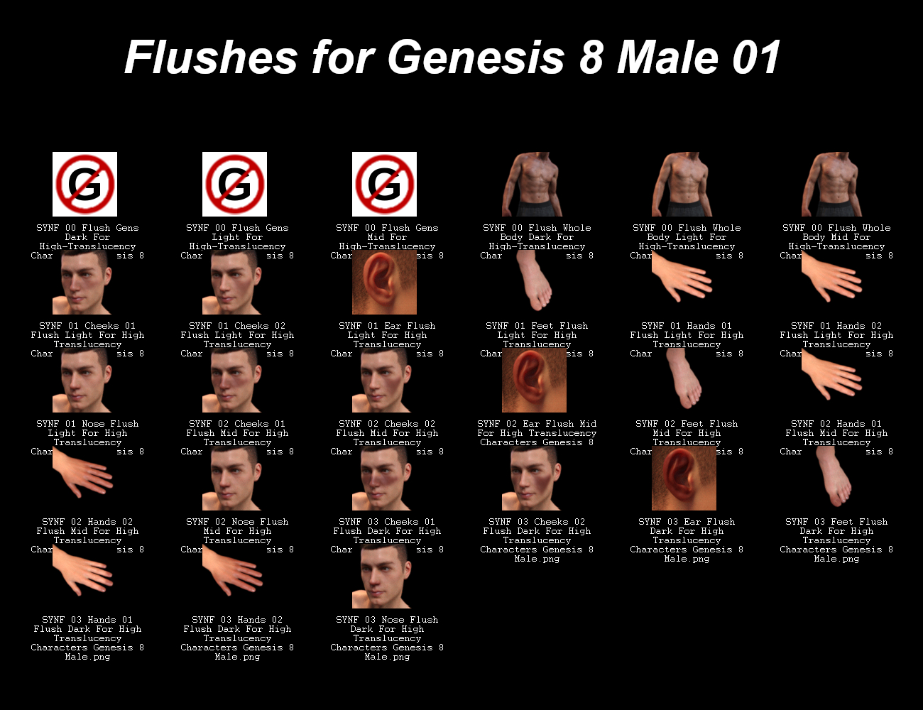SY Naturally Flushed Genesis 8 by: Sickleyield, 3D Models by Daz 3D
