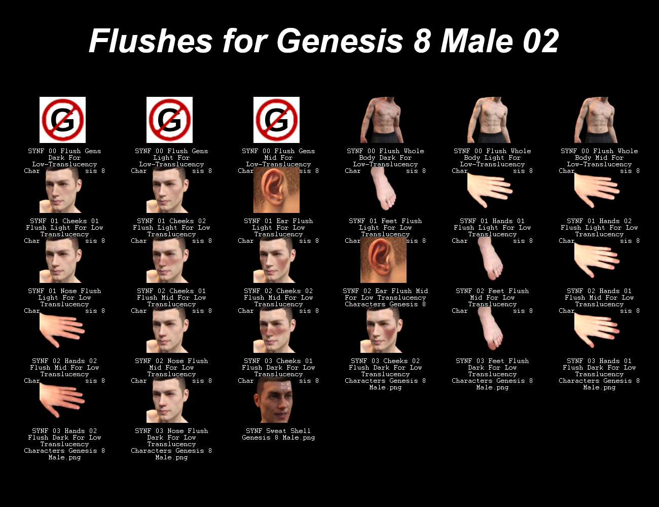 SY Naturally Flushed Genesis 8 by: Sickleyield, 3D Models by Daz 3D