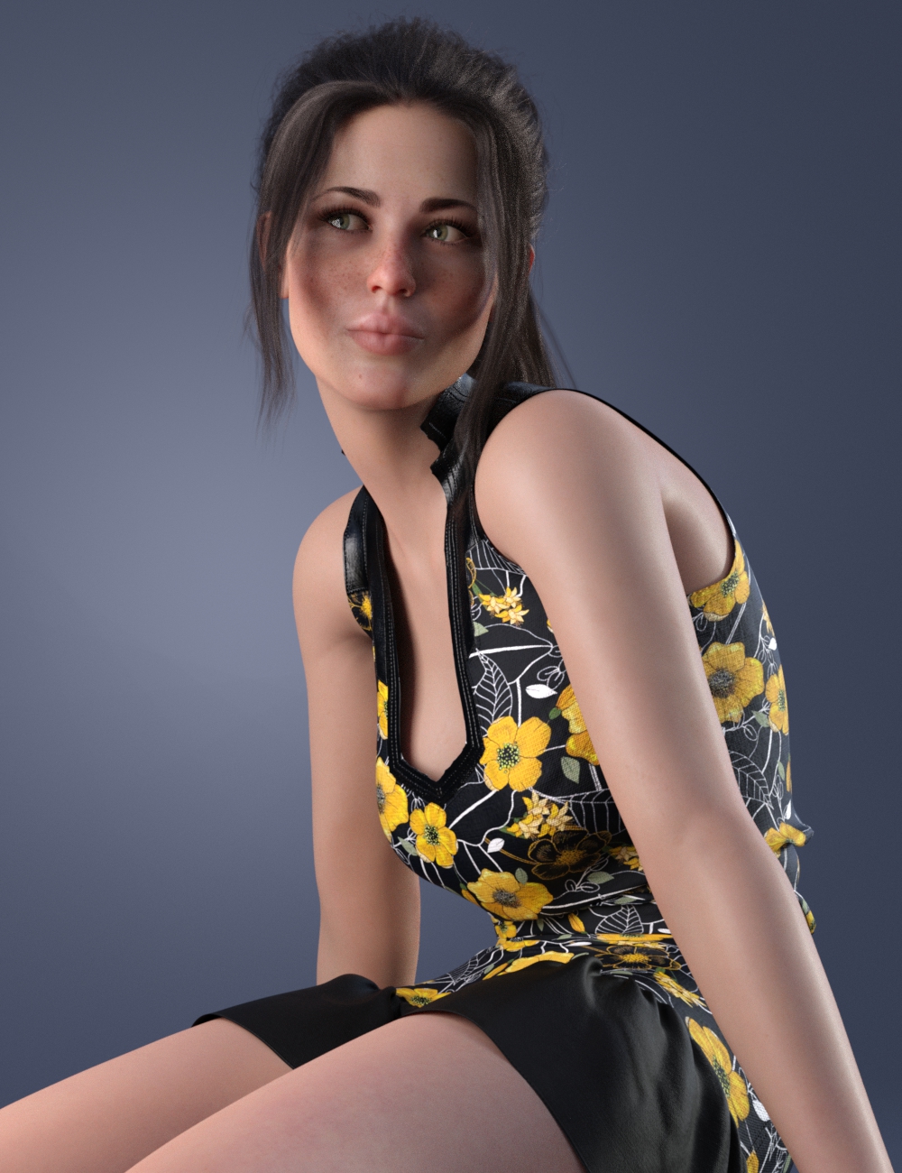 dForce Aliessa Dress dForce Aliessa Dress by: Moonscape GraphicsSade, 3D Models by Daz 3D