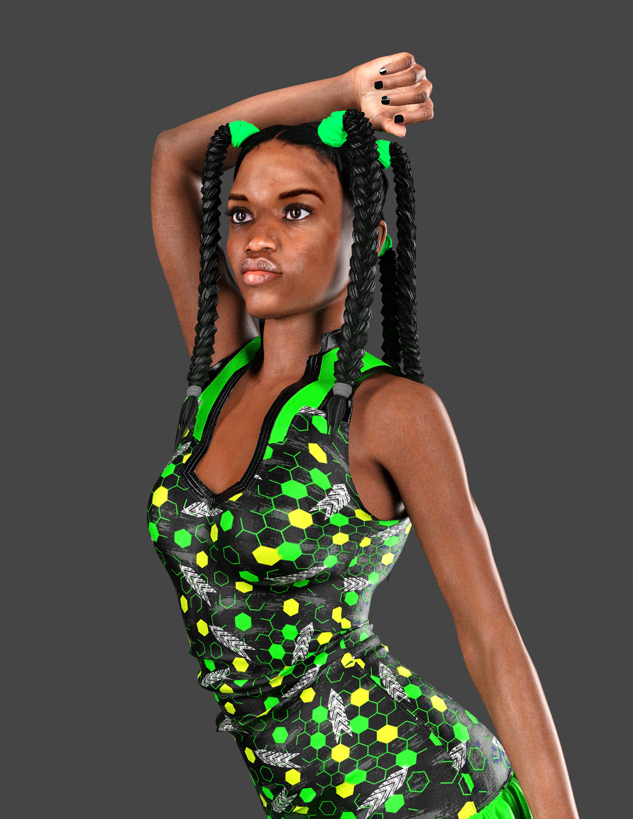 dForce Aliessa Dress by: Moonscape GraphicsSade, 3D Models by Daz 3D