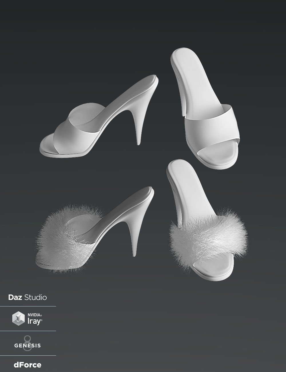 Mandie Satin Slippers for Genesis 8 Females Mandie Satin Slippers for Genesis 8 Females by: WildDesigns, 3D Models by Daz 3D