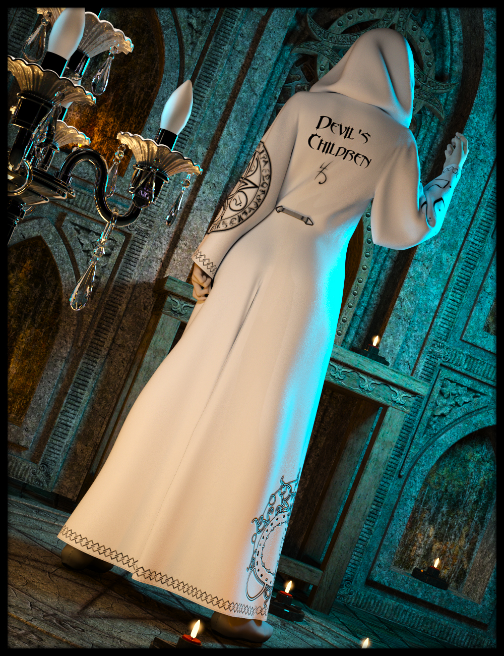 dForce Devil's Children Outfits for Genesis 8 Female by: Nathy Design, 3D Models by Daz 3D