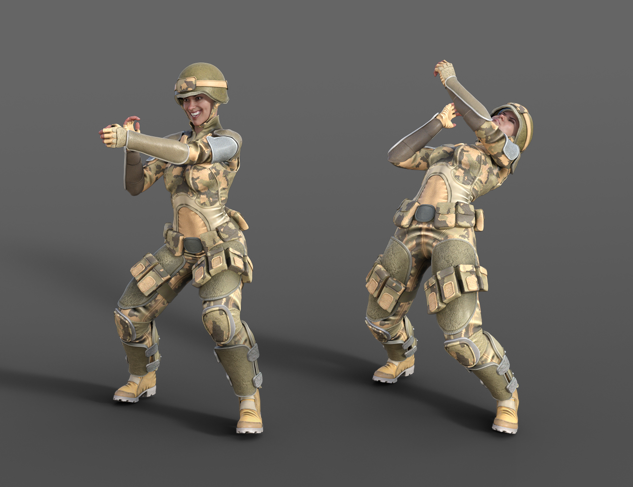 Military Animations for Genesis 8 by: ThreeDigital, 3D Models by Daz 3D