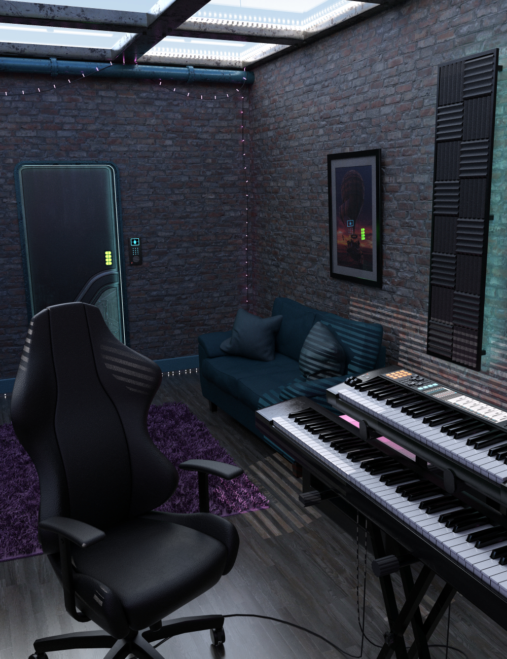 Cyber Studio by: Merlin Studios, 3D Models by Daz 3D