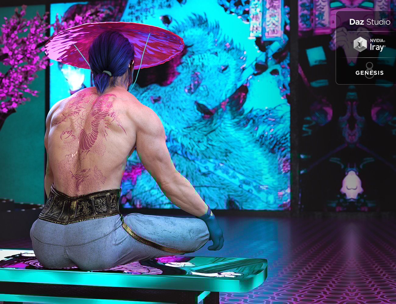 SciFi Tattoos for Genesis 8 Males SciFi Tattoos for Genesis 8 Males by: FenixPhoenixEsid, 3D Models by Daz 3D