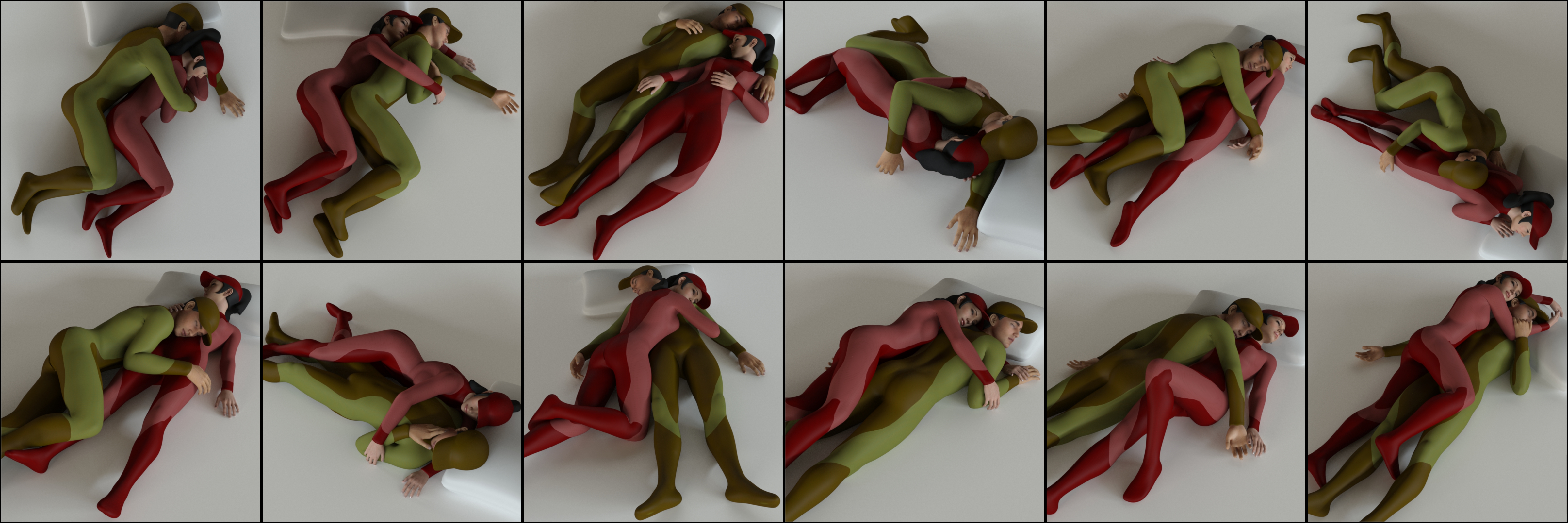 Sleeping Pose Pairs for Genesis 8 Sleeping Pose Pairs for Genesis 8 by: atrilliongames, 3D Models by Daz 3D