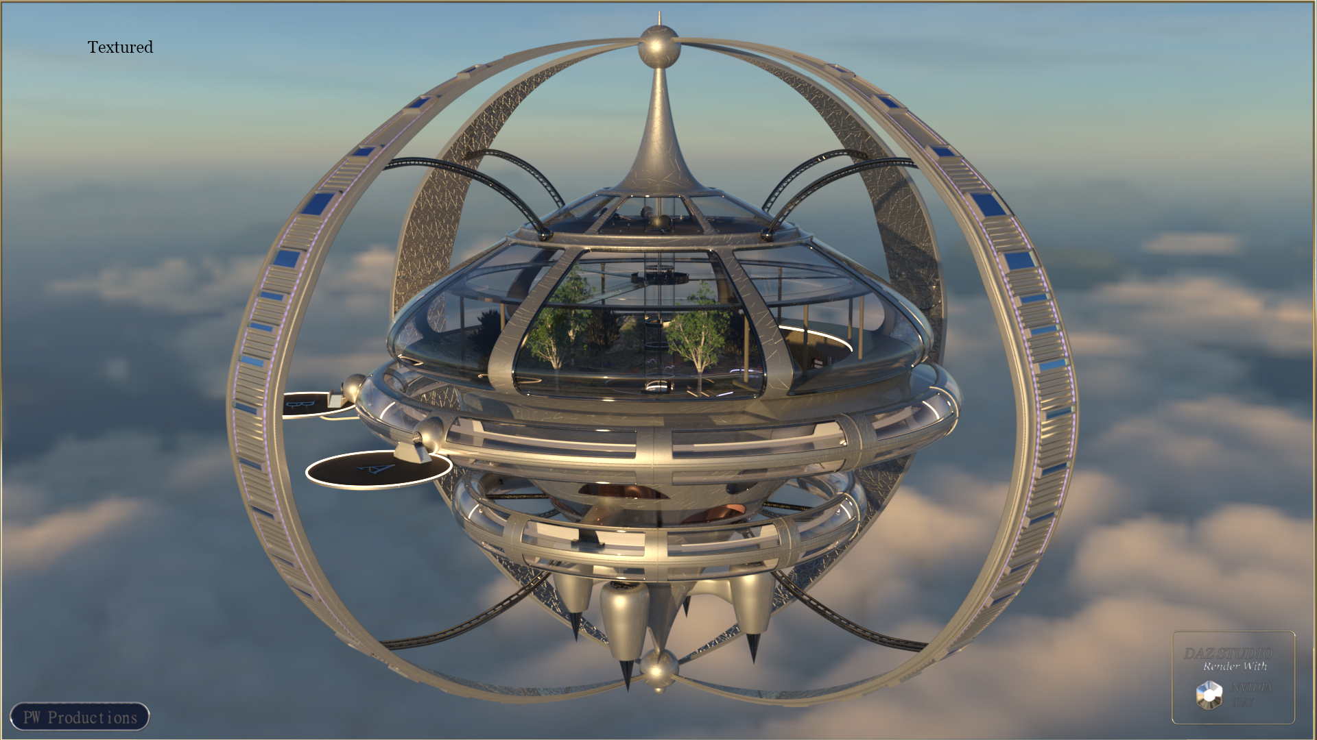 PW Nirvana Space Station by: PW Productions, 3D Models by Daz 3D