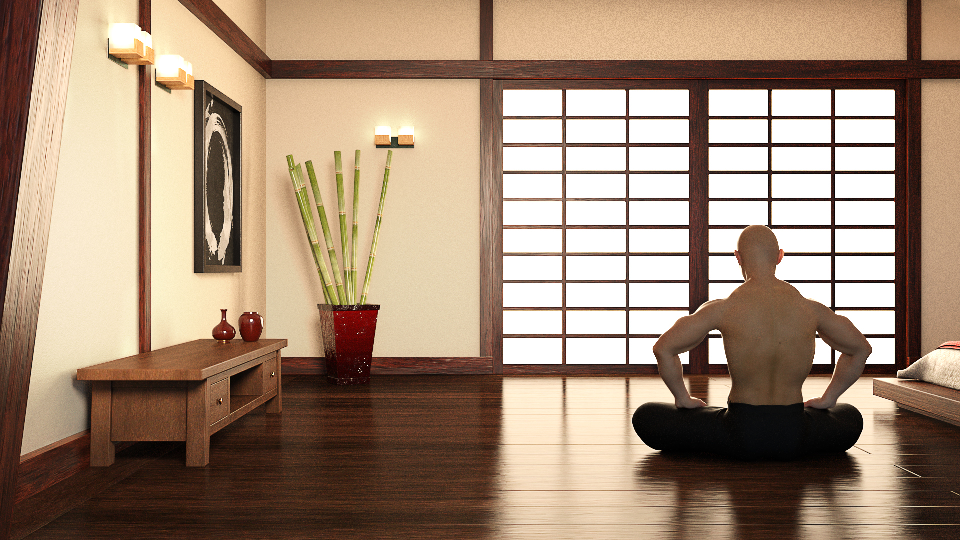 DD Japanese Bedroom by: Digital Delirium, 3D Models by Daz 3D