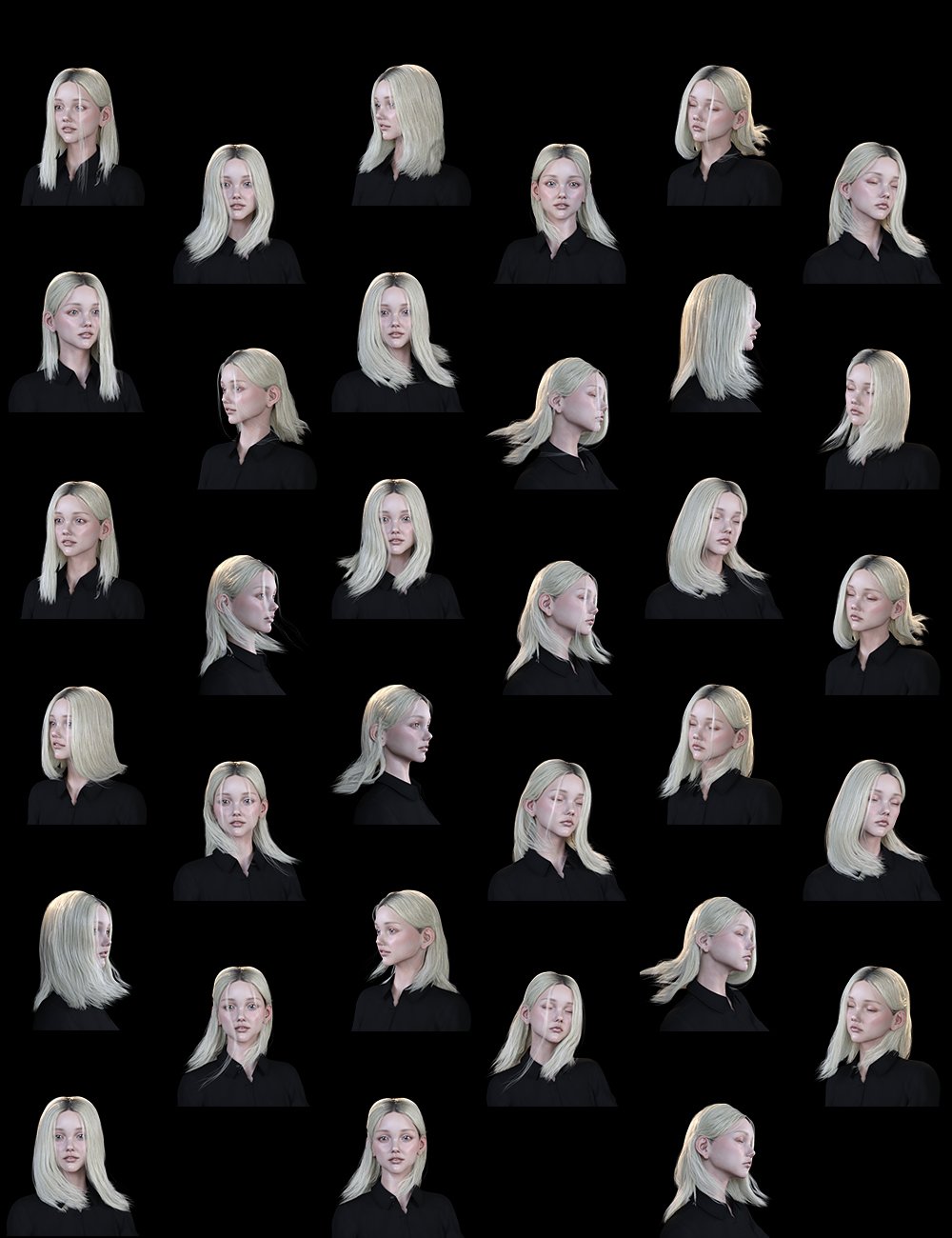 Nirv Sweet Pie Hair for Genesis 8 Females by: Nirvana, 3D Models by Daz 3D