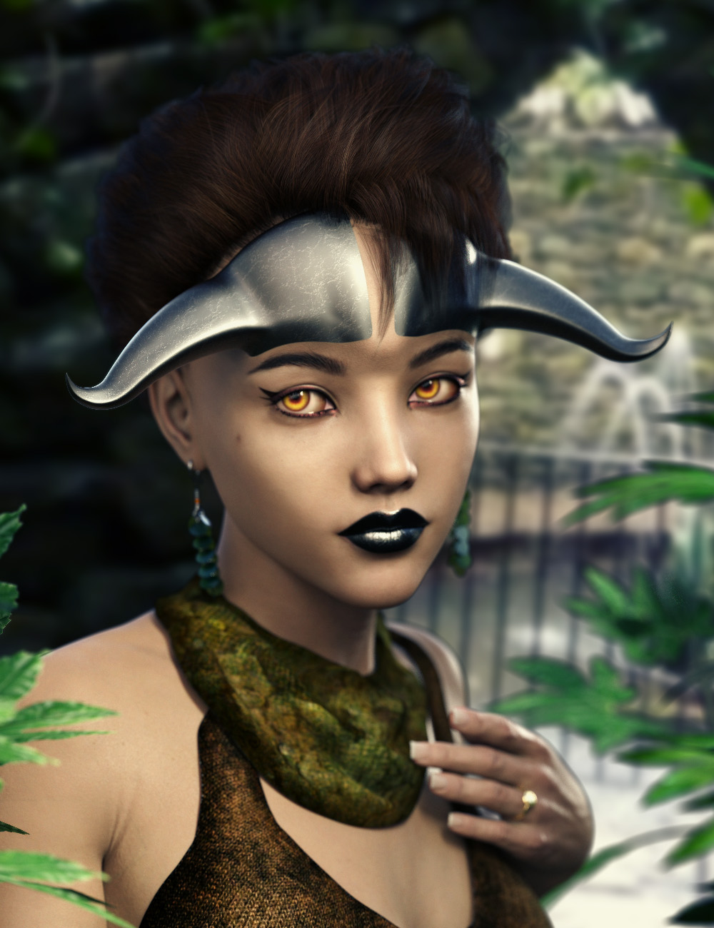Arcane Enchantress Horns for Genesis 8 Female by: 3anson, 3D Models by Daz 3D
