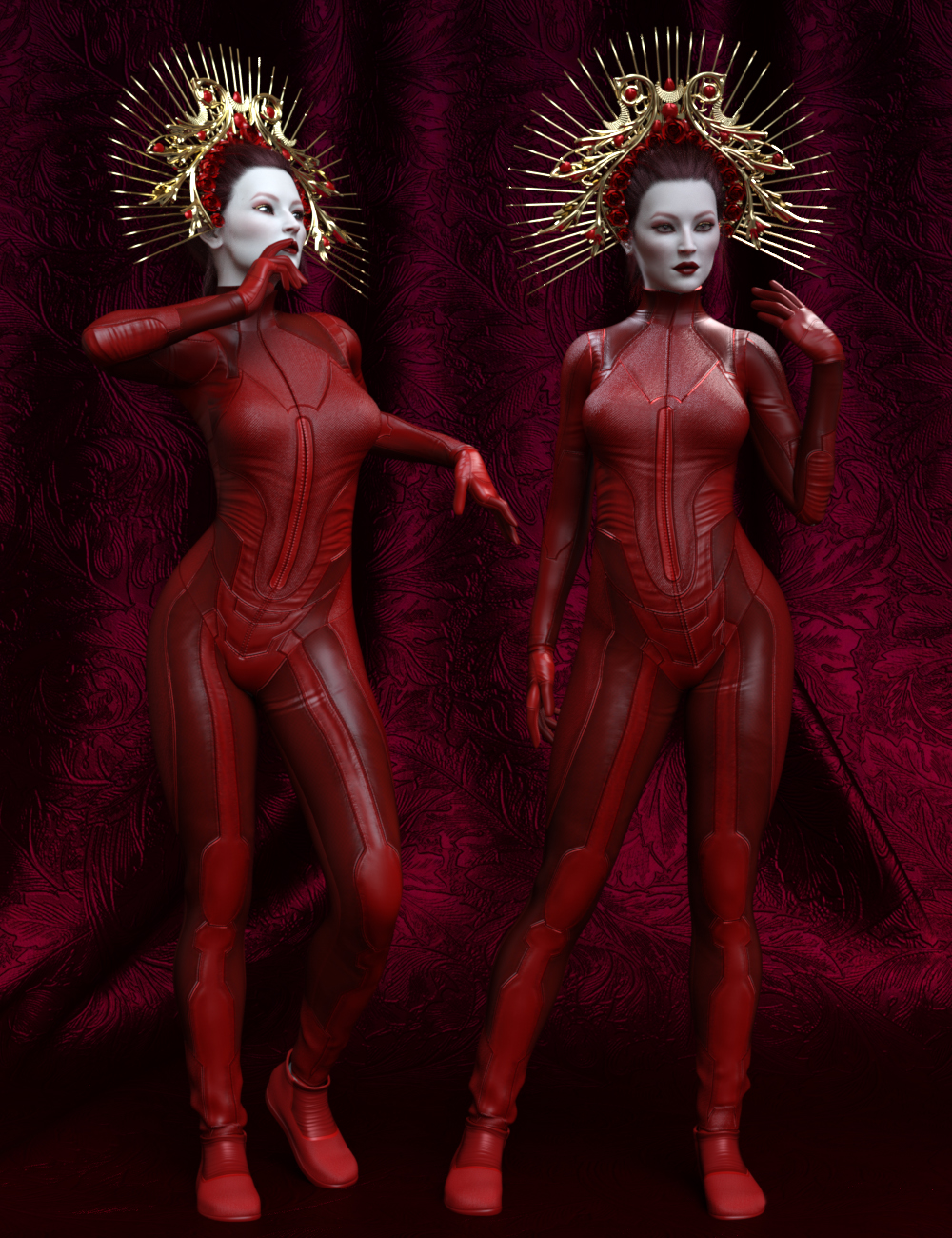 Red Queen Poses for Genesis 8 Female by: Ensary, 3D Models by Daz 3D