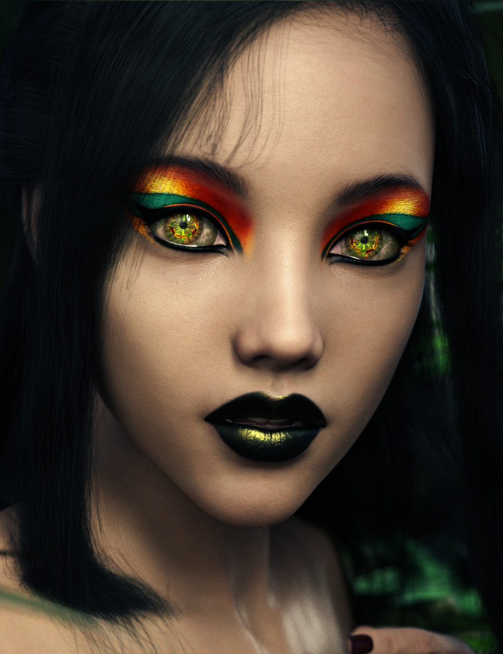 Arcane Enchantress Geoshell Eye Builder For Genesis 8 Female by: ForbiddenWhispers, 3D Models by Daz 3D