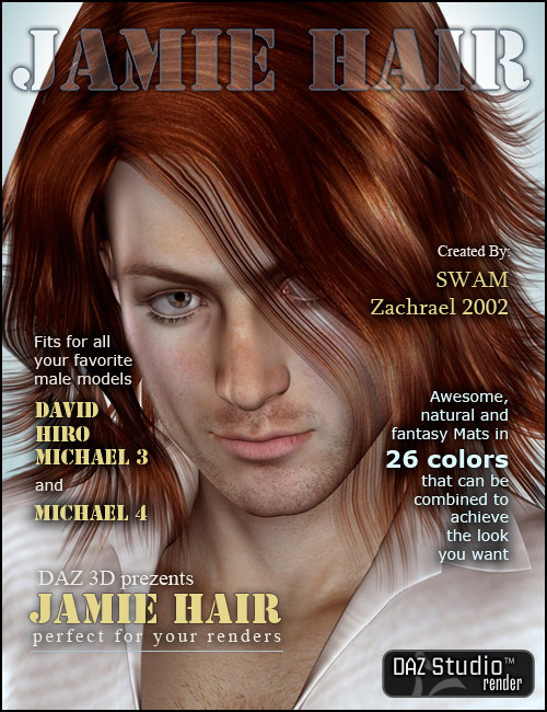 Jamie Hair by: SWAMZachrael2002, 3D Models by Daz 3D