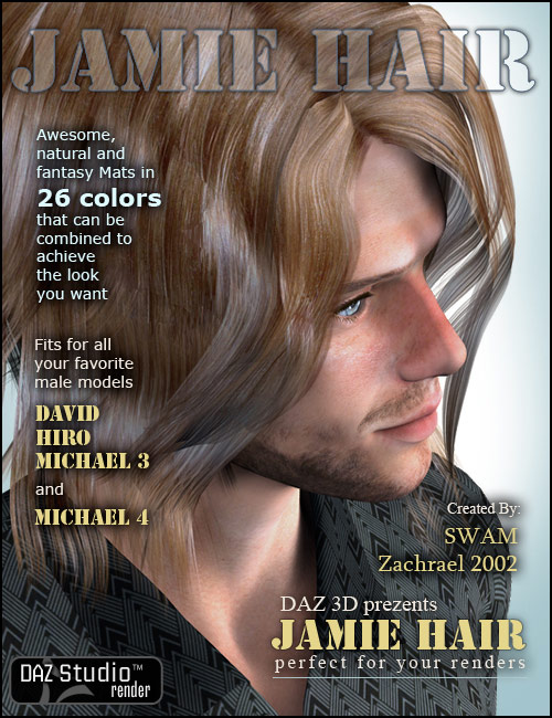 Jamie Hair by: SWAMZachrael2002, 3D Models by Daz 3D