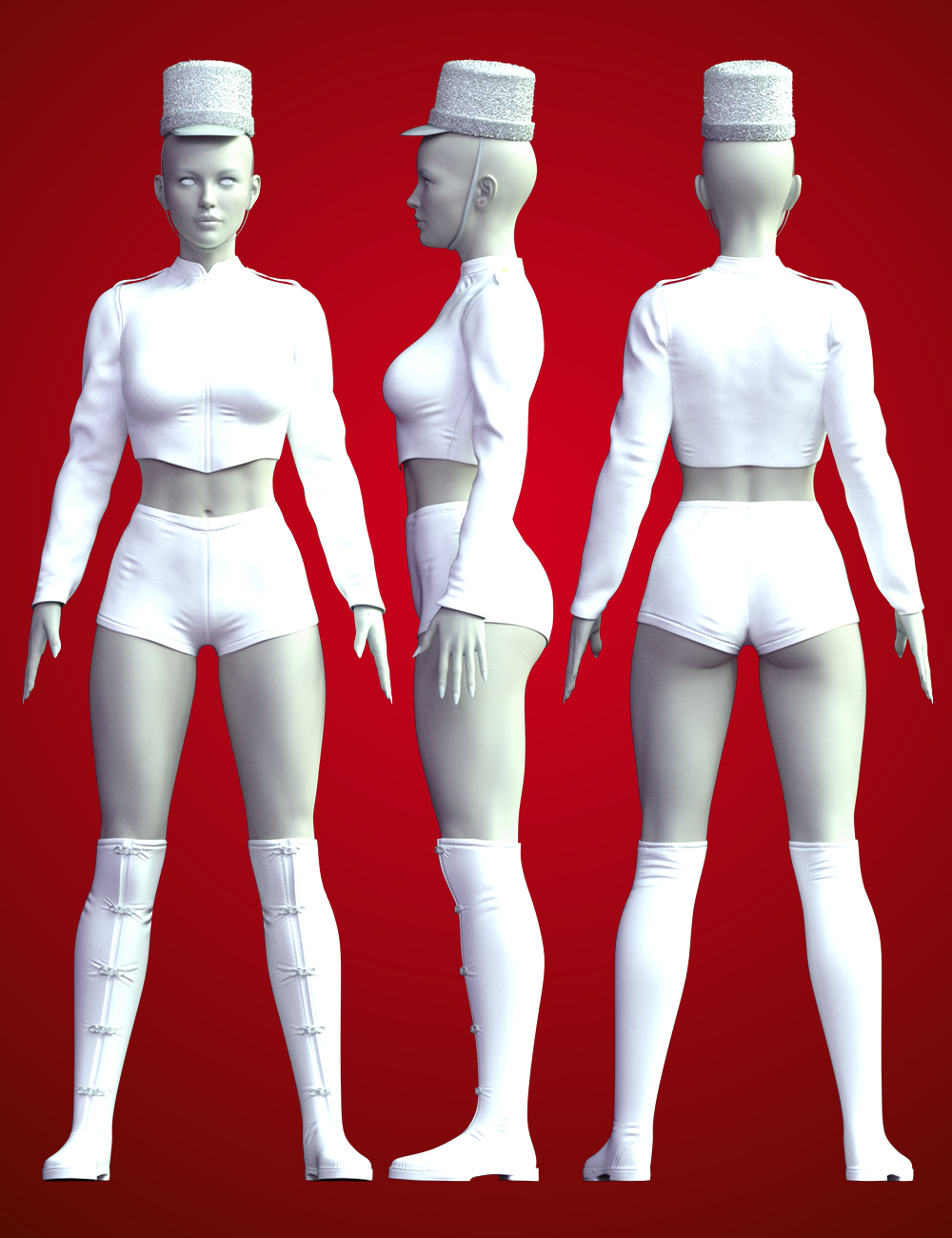 X-Fashion Christmas Nutcracker Set for Genesis 8 Females by: xtrart-3d, 3D Models by Daz 3D