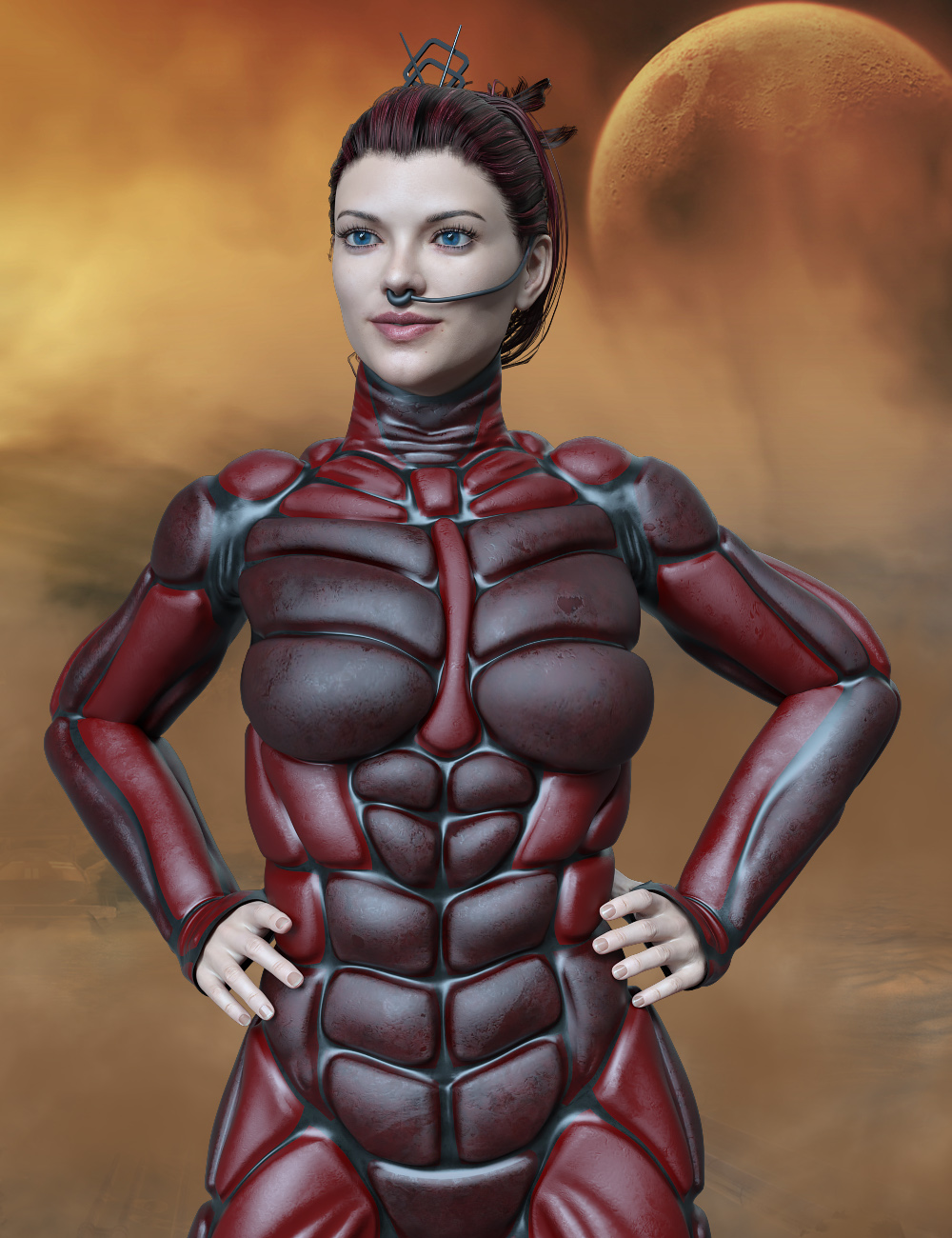 Desert Suit for Genesis 8 Females by: midnight_stories, 3D Models by Daz 3D