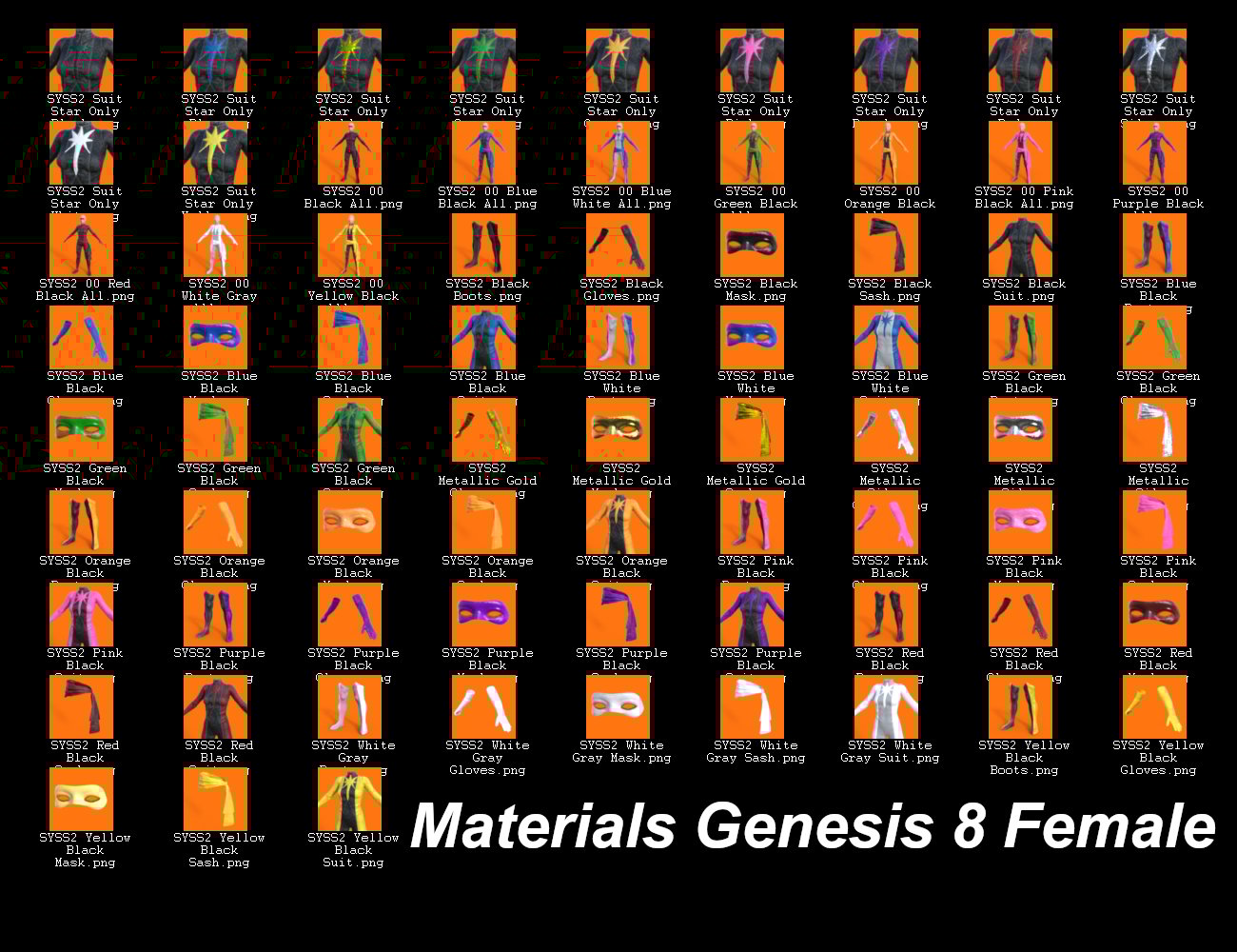 SY Super Suits 2 for Genesis 8 SY Super Suits 2 for Genesis 8 by: Sickleyield, 3D Models by Daz 3D