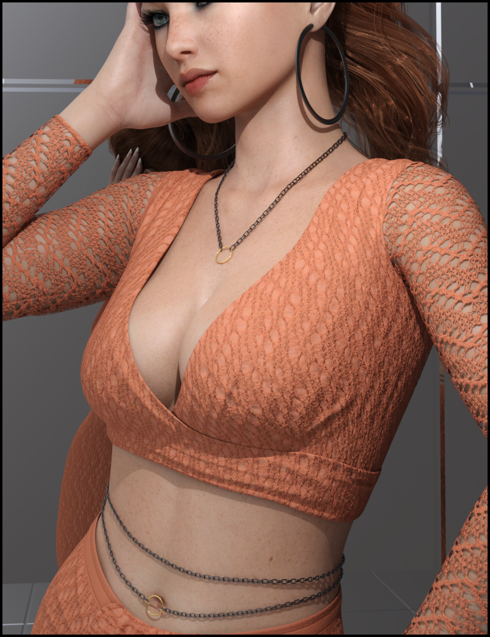 On Fleek Outfit with dForce for Genesis 8 Females by: Nikisatez, 3D Models by Daz 3D