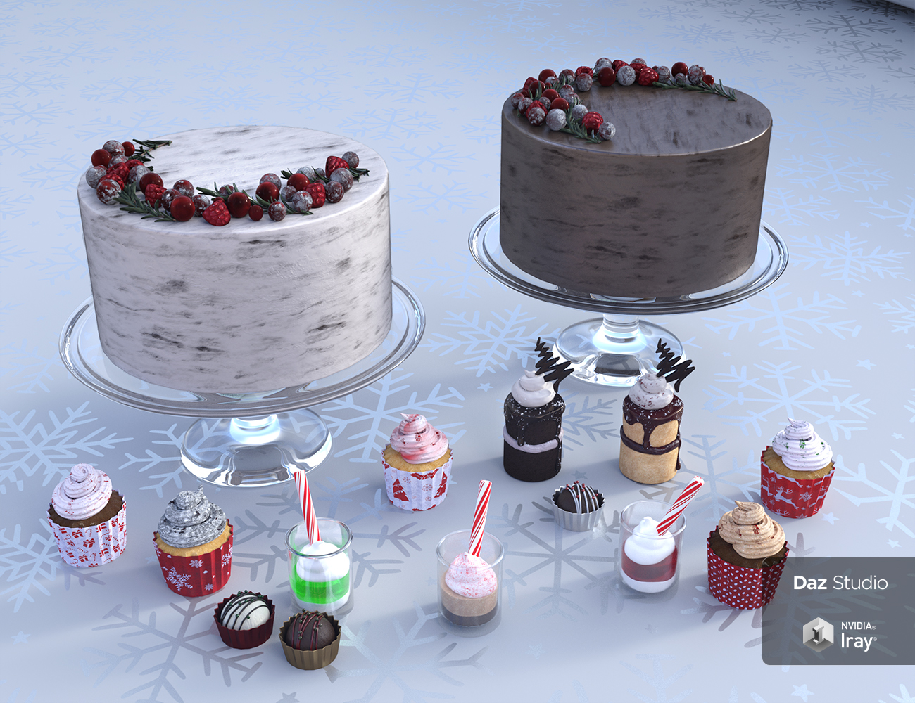 Holiday Sweets by: SR3, 3D Models by Daz 3D