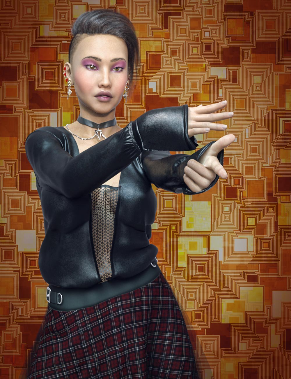 Gothica For Genesis 8 Female And Cyberpunk Place Gothica For Genesis 8 Female And Cyberpunk Place by: DreamlightWarloc, 3D Models by Daz 3D