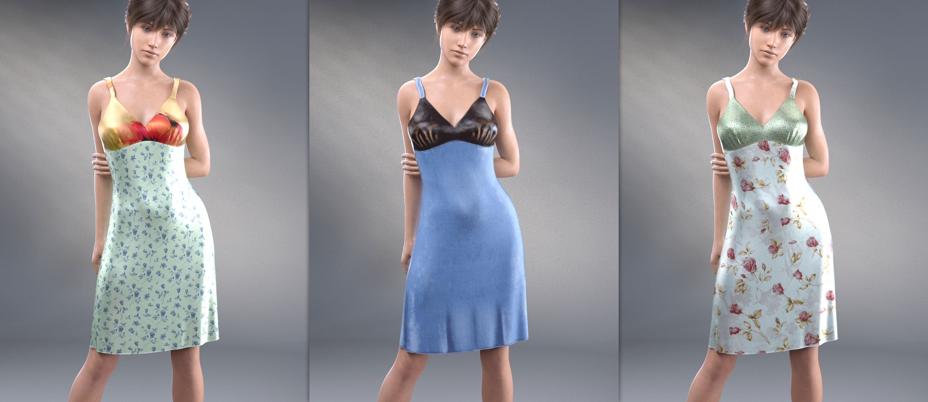 dForce COG Gown Texture Pack by: CatOnGlade, 3D Models by Daz 3D