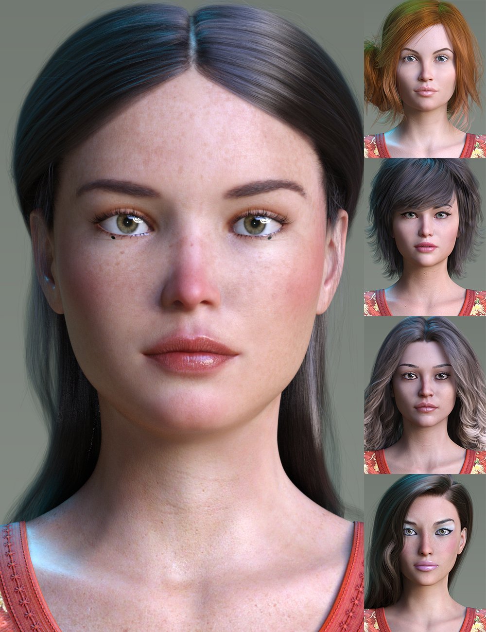 Natural Women and Morphs Addons for Genesis 8 Female by: AnainAkasha, 3D Models by Daz 3D