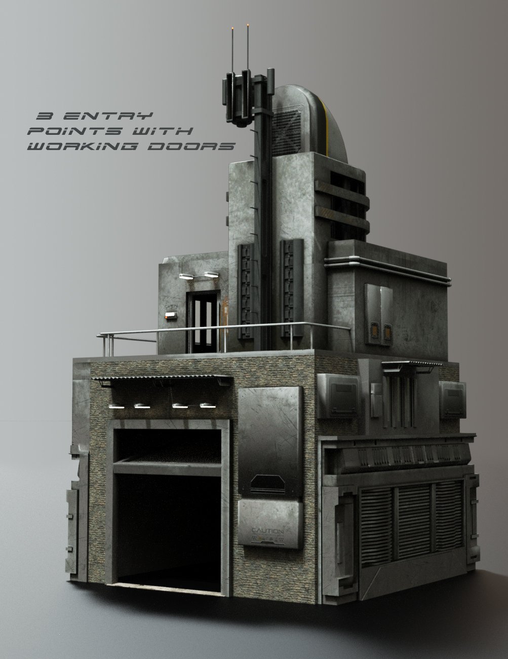 Sci-Fi Settlement Construction Set by: The AntFarm, 3D Models by Daz 3D