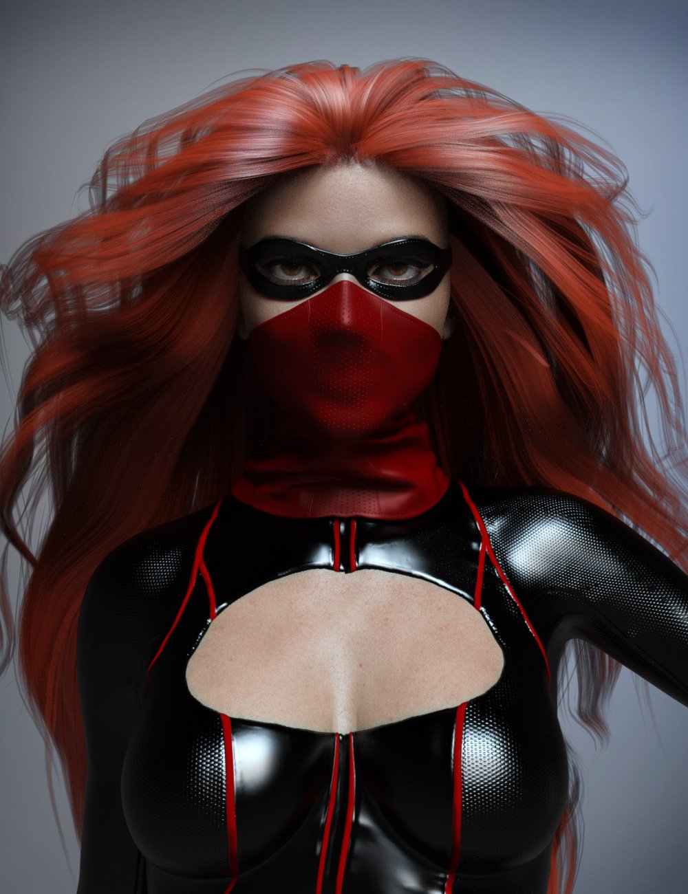 Super Hero Masks for Genesis 8 Females by: smay, 3D Models by Daz 3D
