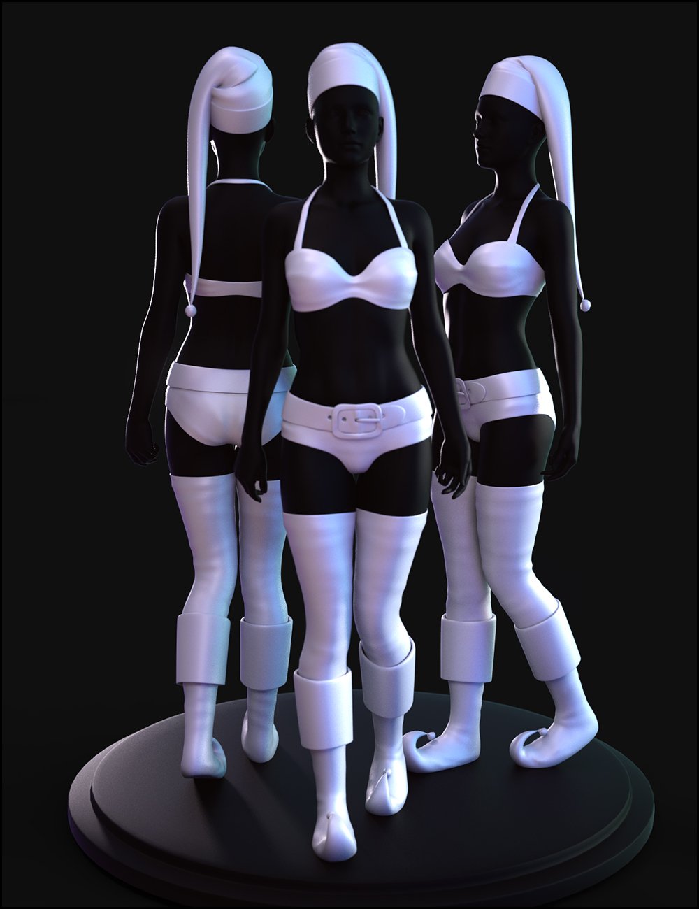 Jingle Outfit for Genesis 8 Females by: JessaiiDemonicaEvilius, 3D Models by Daz 3D