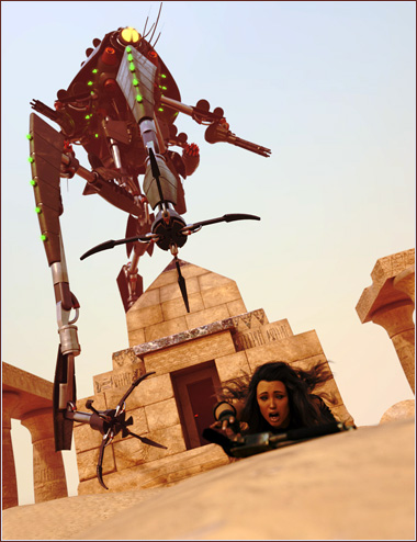 Steampunk Tripod Mech Steampunk Tripod Mech by: ForbiddenWhispersDavid Brinnen, 3D Models by Daz 3D