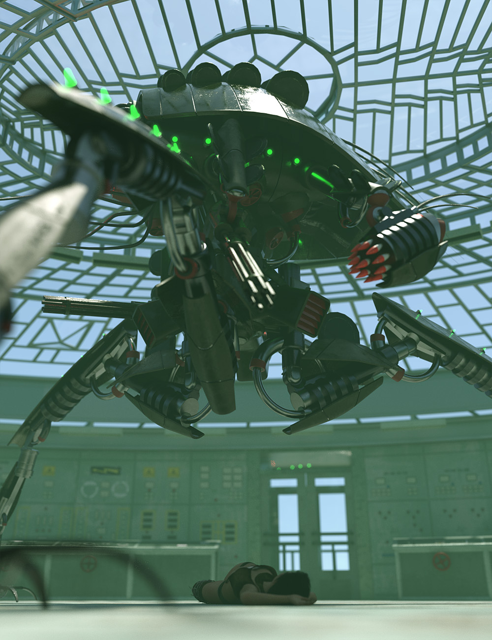 Steampunk Tripod Mech Steampunk Tripod Mech by: ForbiddenWhispersDavid Brinnen, 3D Models by Daz 3D