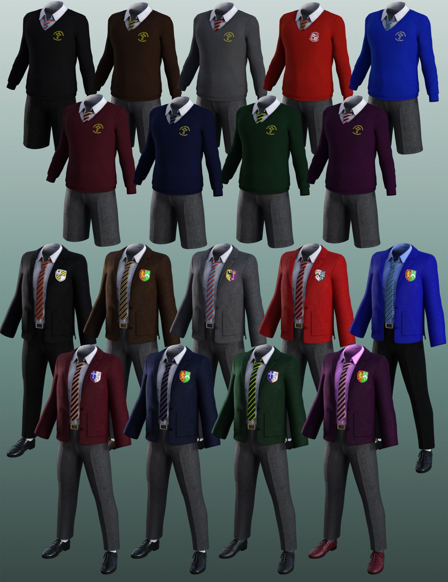 dForce Time For School for Genesis 8 Males | Daz 3D